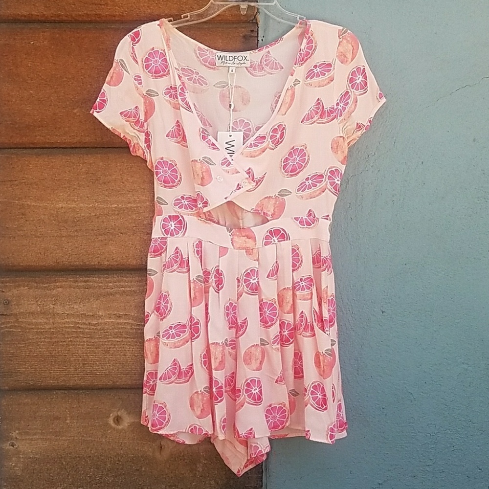 LOWEST Wildfox amber jumper - blush grapefruit